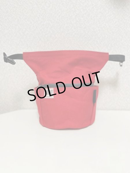 画像2: 2トーン仕様   （サイドポケットつき） レッド　バックファスナーカスタム (2)