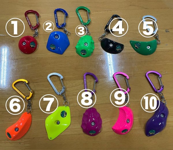 画像2: MUDHANDコラボ　クライミングホールドキーホルダー　【単色デュアル】 (2)